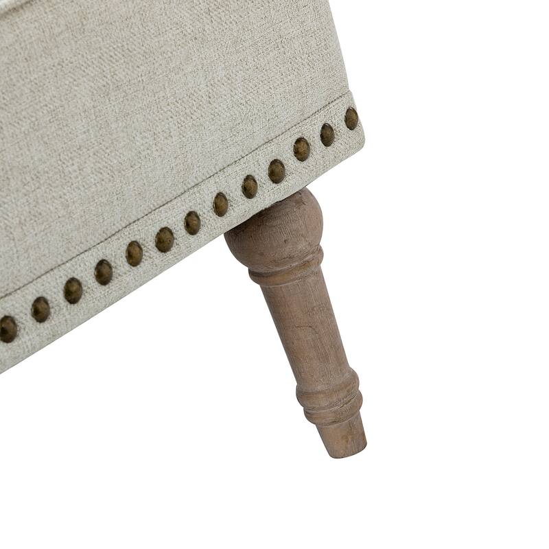 Geltrude Traditional Upholstered Accent Chair with Button Tufted Back Set of 2 by HULALA HOME