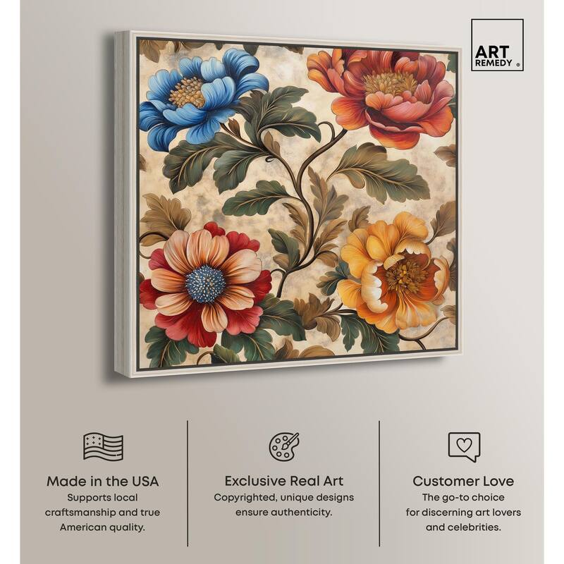 Golden Gardenia III Canvas by Art Remedy