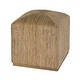 preview thumbnail 3 of 6, Como 17 in. W Square Banana Leaf Accent Stool