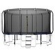 preview thumbnail 2 of 5, 16 FT Easy Assembly Trampoline for Family,Outdoor Jumping Trampoline with Safety Enclosure Net