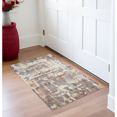 Kequh Abstract Modern Area Rug By HomeRoots