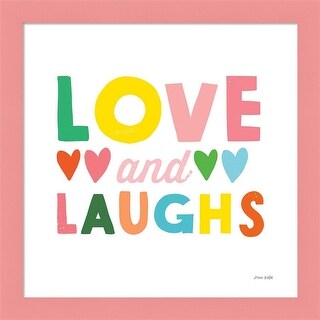 Ann Kelle 'Love and Laughs' Framed Art - Bed Bath & Beyond - 33530485