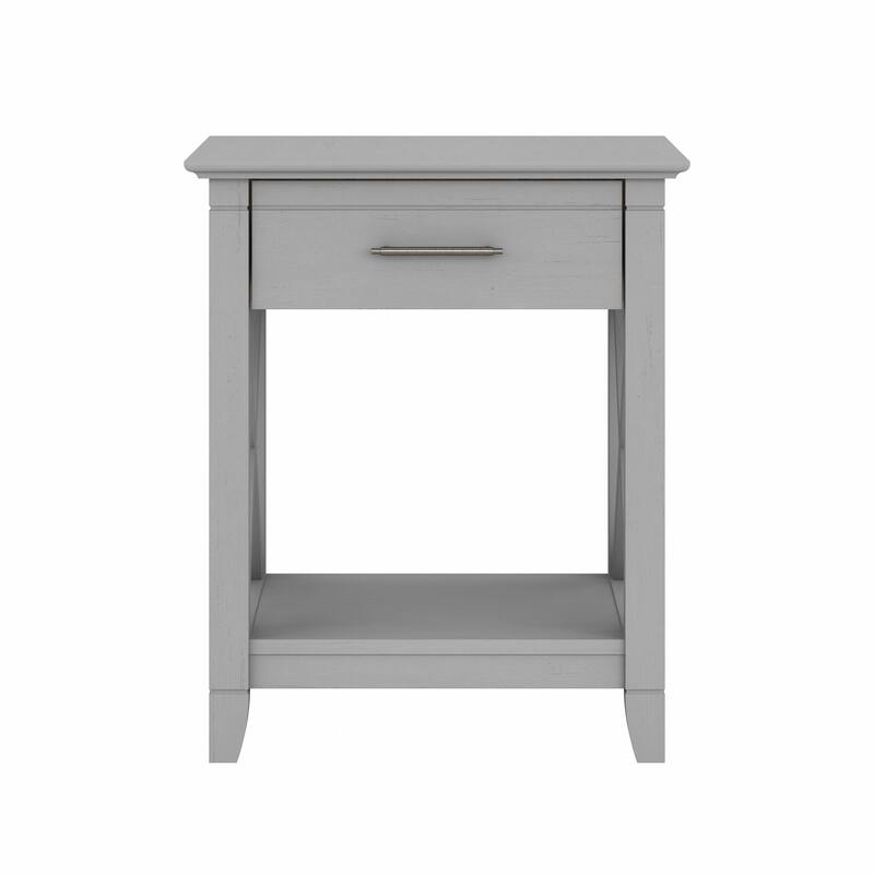 Bush Furniture Key West Small End Table with Storage for Living Room