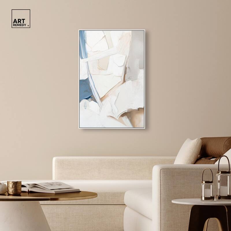 Bone and Beige I Canvas by Art Remedy