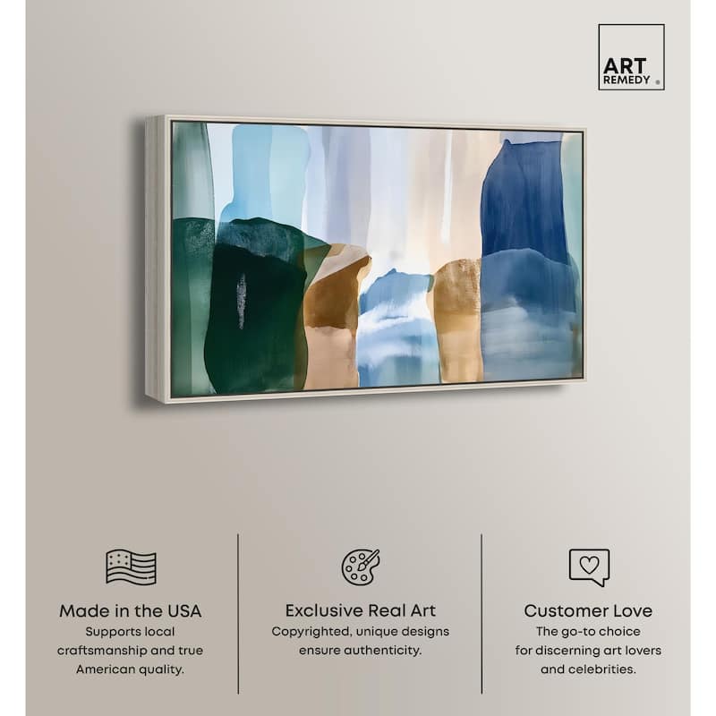 Contoured Calm II Canvas by Art Remedy
