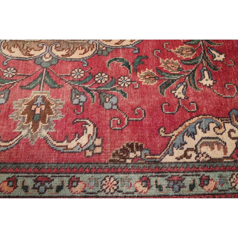 ECARPETGALLERY Hand-knotted Antalya Vintage Red Wool Rug - 5'10 x 9'0