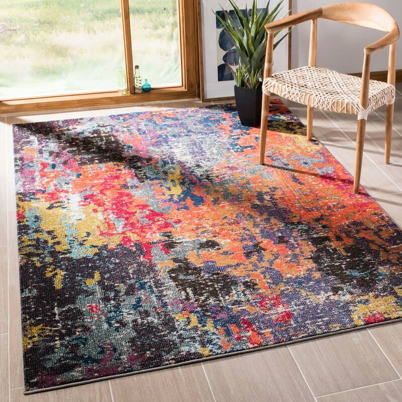 SAFAVIEH Monaco Viorela Boho Rug - 9' x 12' - Blue/Orange