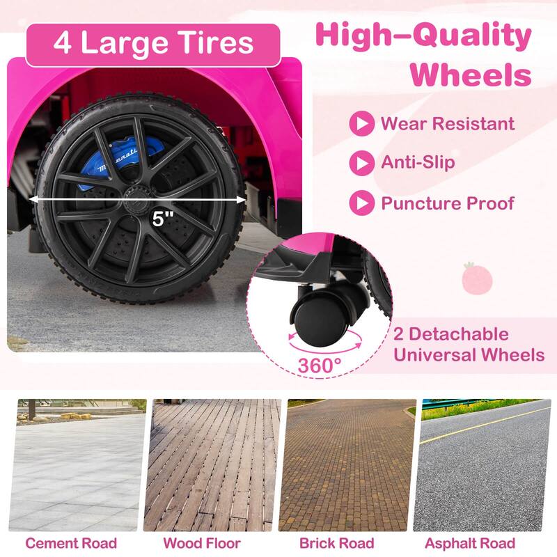 Costway 3-in-1 Ride on Push Car Maserati Licensed Foot to Floor Kids - See Details