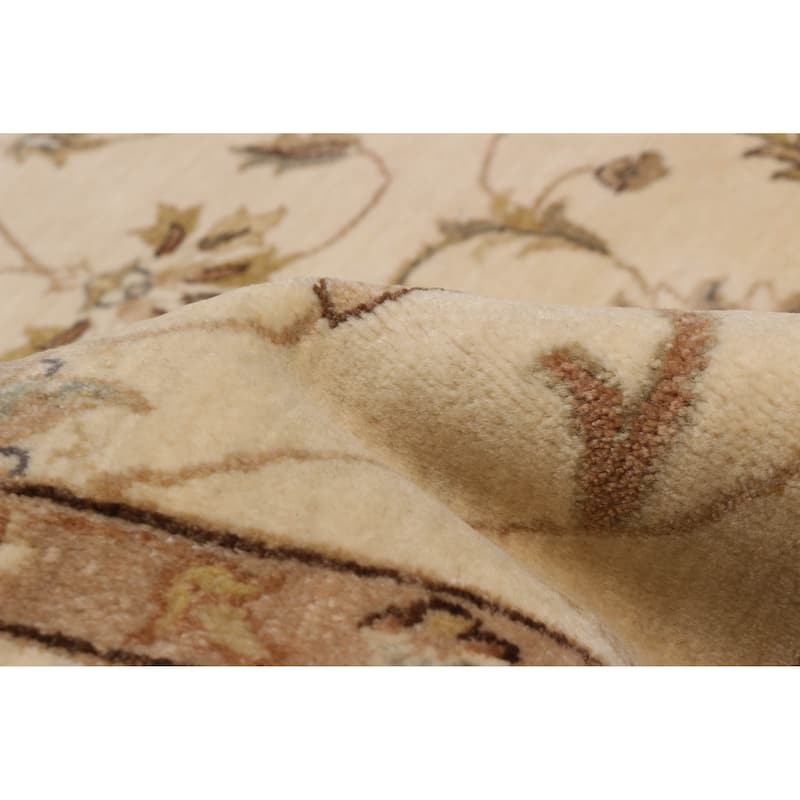 ECARPETGALLERY Hand-knotted Jamshidpour Cream Wool Rug - 5'6 x 8'0