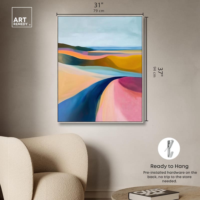 Colorful Dunes I Canvas by Art Remedy