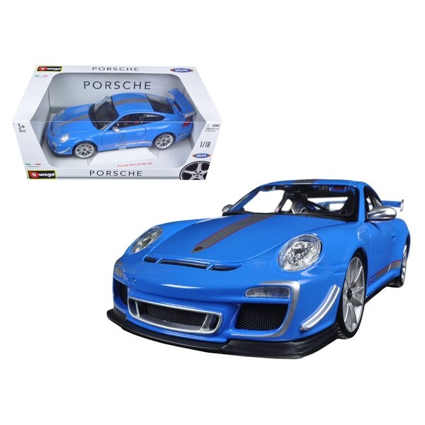 Shop Porsche 911 Gt3 Rs 4 0 Blue 1 18 Diecast Car Model By Bburago On Sale Overstock 25485919