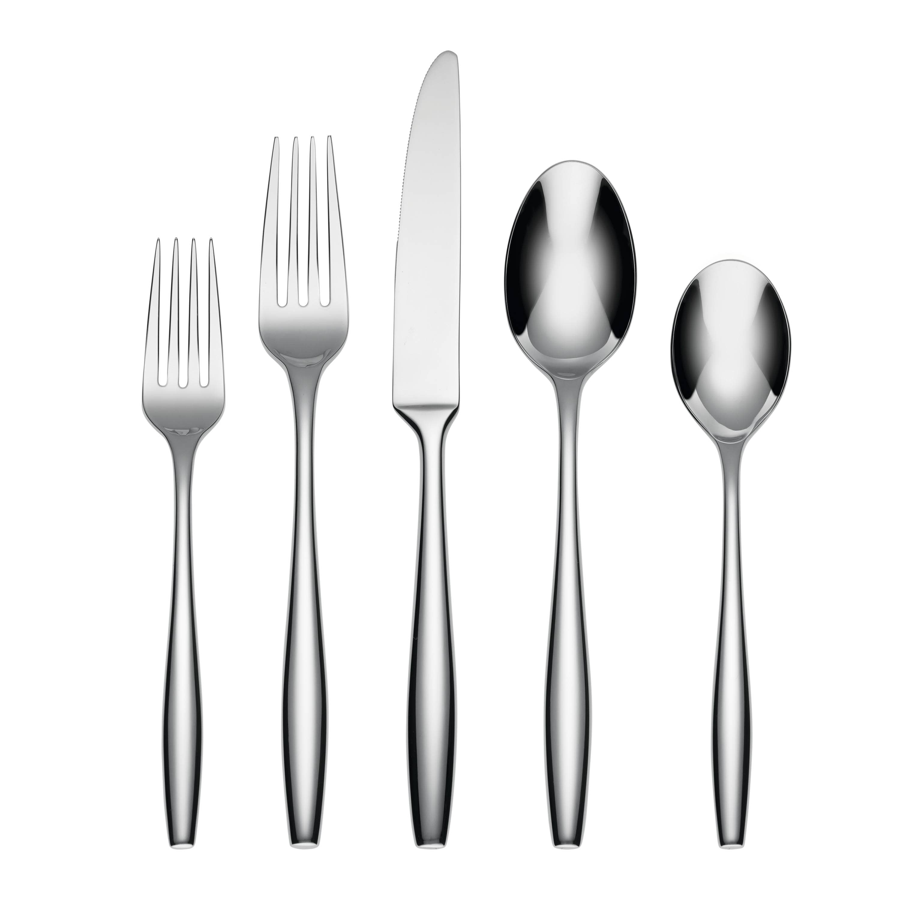 Cambridge Katerina Black Satin 20-Piece Flatware Set