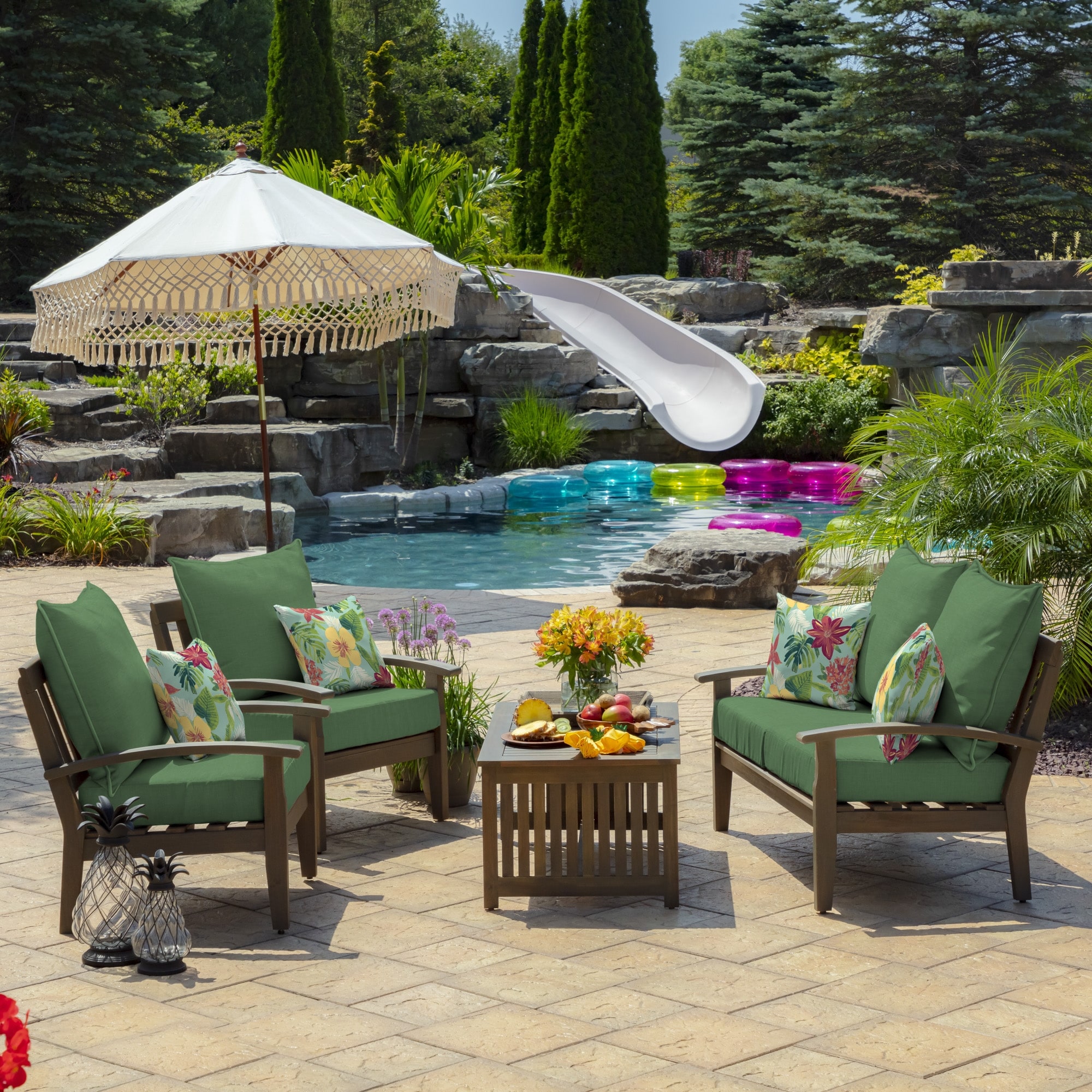 Outdoor patio hotsell cushion sets