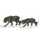 preview thumbnail 2 of 9, Pierpont Indoor Aluminum Handcrafted Leopard Figurine by Christopher Knight Home
