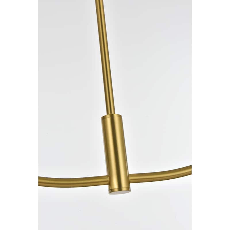 Elegant Lighting LD816D30 Nyomi 2 Light 30" Wide Chandelier