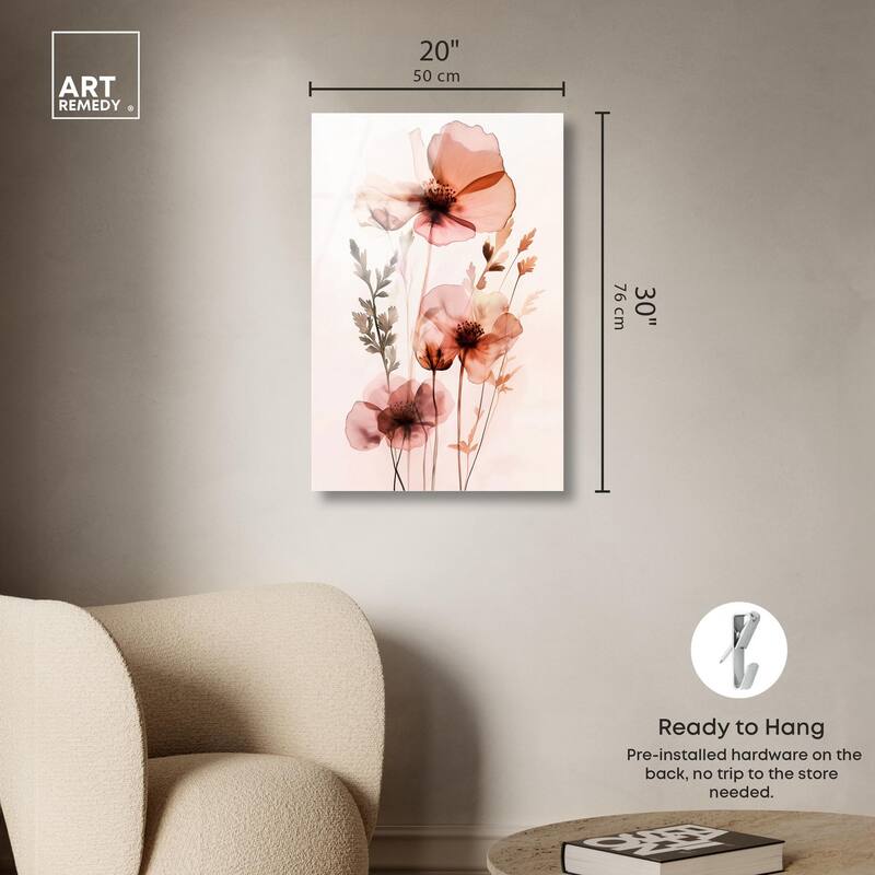 Petal Dye II Acrylic by Art Remedy, Ready to Hang