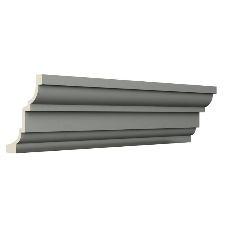 9 7/8"H x 7 7/8"P x 12 5/8"F x 96"L Henry Crown Moulding - 1-Pack