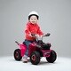 preview thumbnail 6 of 18, 6V Kids Electric ATV Quad Ride-On Toy with Forward/Backward Function, Wear-Resistant Wheels, for Toddlers Ages 18-36 Months Pink