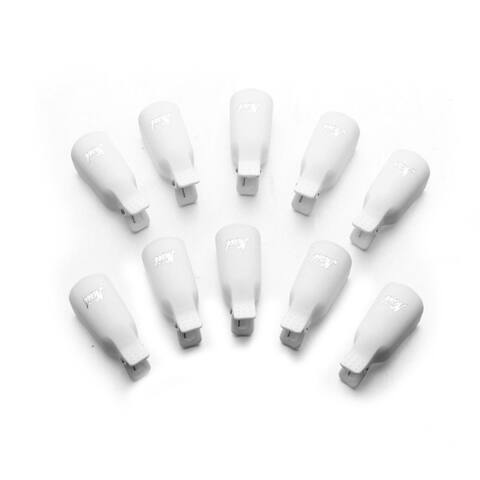 10Pcs Plastic Nail Art Soak Off Cap Clips Uv Gel Polish Remover Manicure Tool