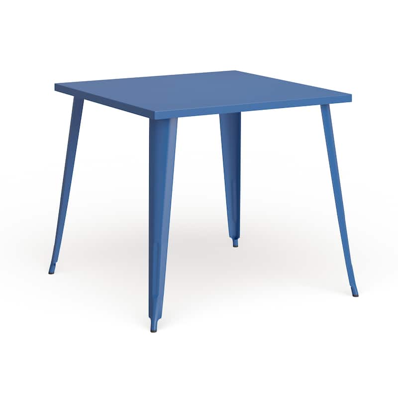 35.5'' Square Metal Indoor-Outdoor Table - 35.5"W x 35.5"D x 29.75"H
