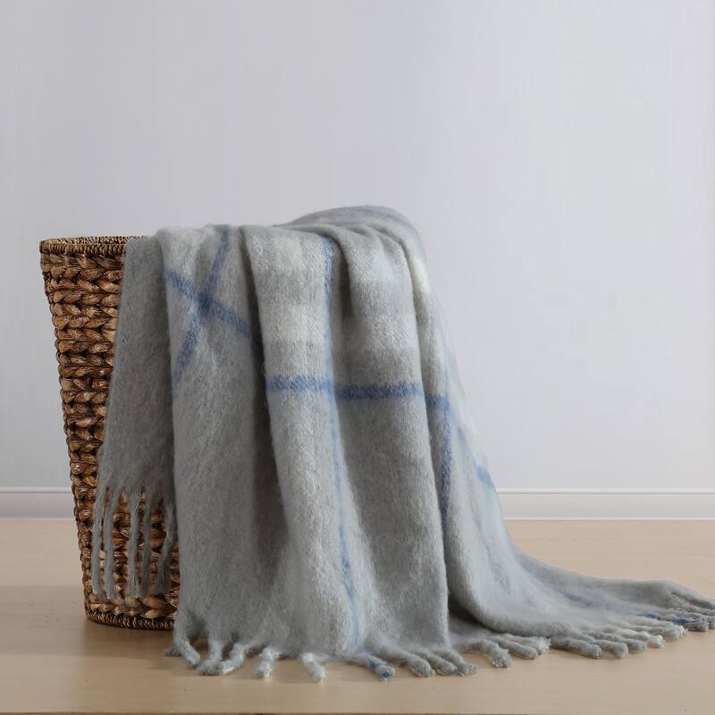Nautica Ryan Cove Plaid Cozy Throw Blanket