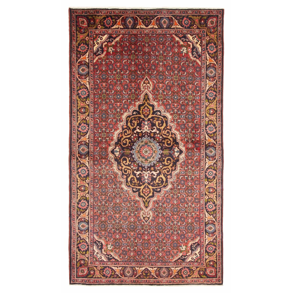 ECARPETGALLERY Hand-knotted Anatolian Vintage Red Wool Rug - 4'5 x 7'7
