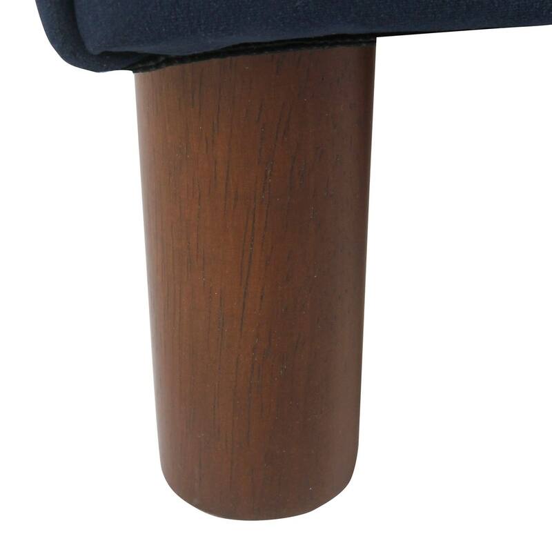 Carson Carrington Hamn Velvet Storage Bench - Dark Navy