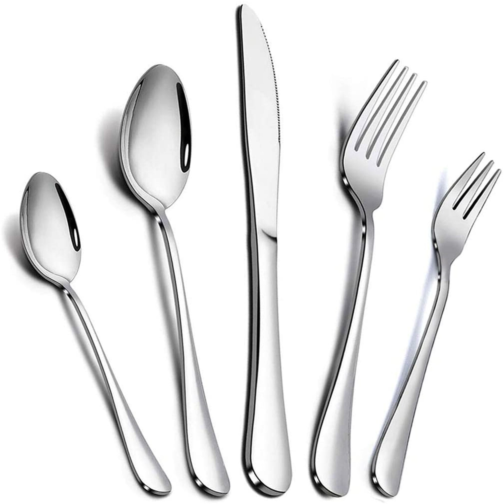 Mirror Polished Flatware 12 PCS Table 18/10 Stainless Steel Dinner Forks/Spoon