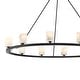 preview thumbnail 5 of 5, Aragon 12 Light Matte Black Chandelier