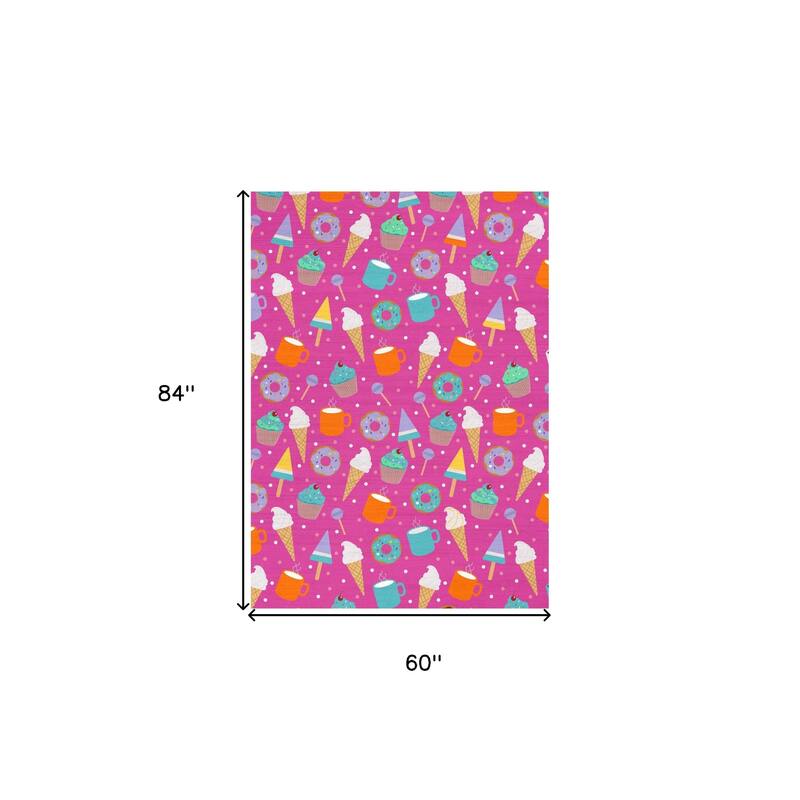 HomeRoots Juvenile/Youth Casual Rectangle Area Rug