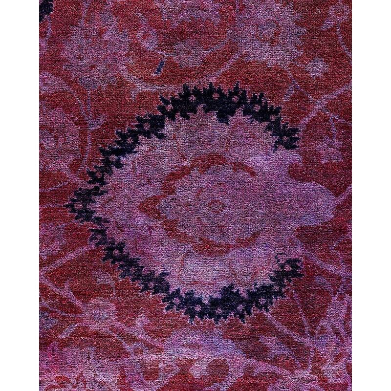 Contemporary Overdyed Wool Hand Knotted Area Rug - 6' 0" x 8' 10"