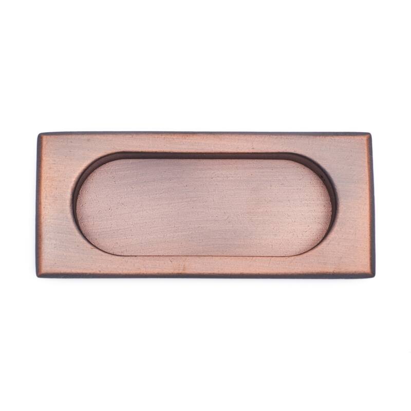 RK International 4 Inch Long Flush Cabinet Pull - Distressed Copper