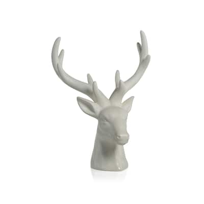 Rocky Mountain 15.5" Ceramic Stag Head Figurine Statue