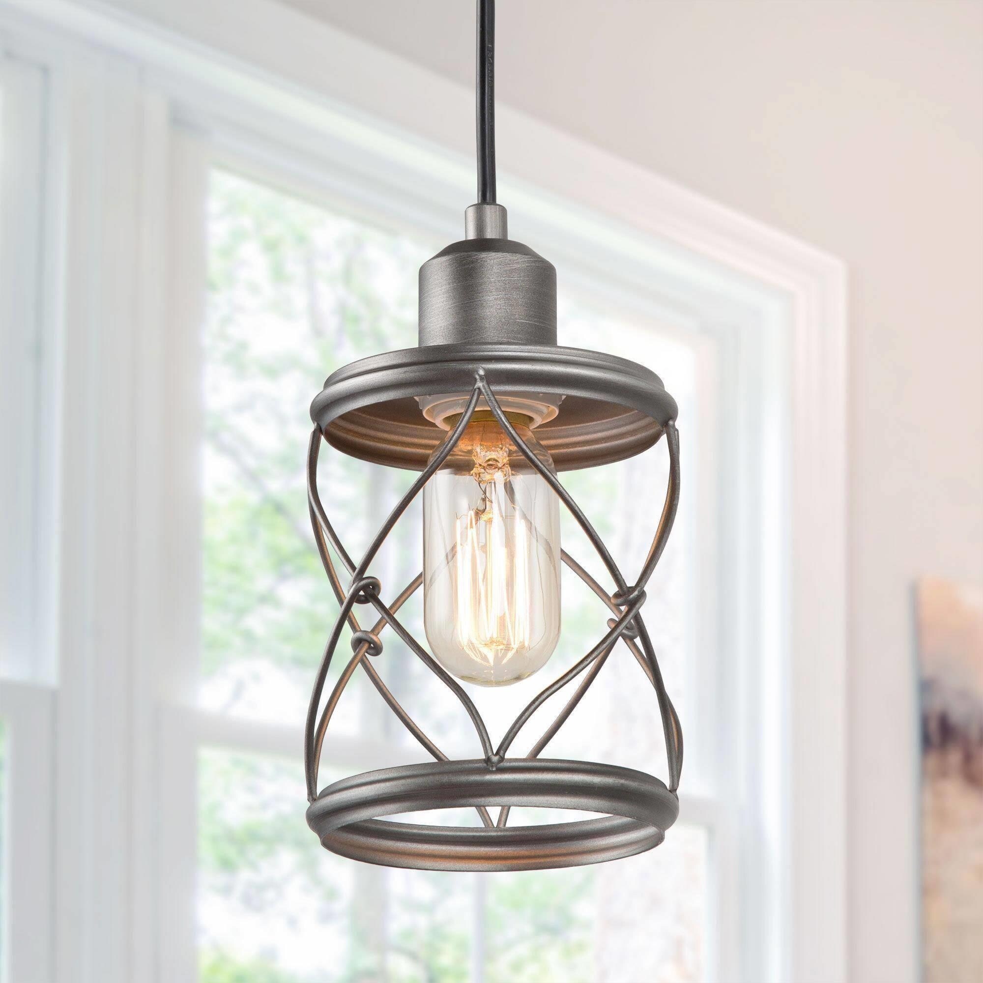Modern Industrial 1-Light Pendant Lights Mini Farmhouse ...