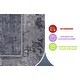 preview thumbnail 7 of 5, LOOM & LUXE Collection 6X9 Light Grey/Abstract Non-Shedding Area Rug - 93" D x 79" W x 0.35" H