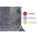 preview thumbnail 6 of 7, LOOM & LUXE Collection Light Grey/Abstract Non-Shedding Area Rug