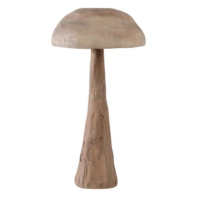 Polyresin Garden Statuary Mushroom-Inspired Design - 32" Brown