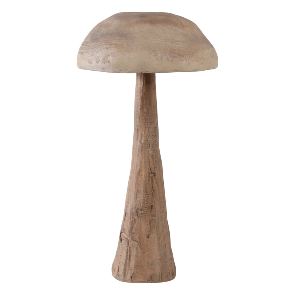 Polyresin Garden Statuary Mushroom-Inspired Design - 32" Brown