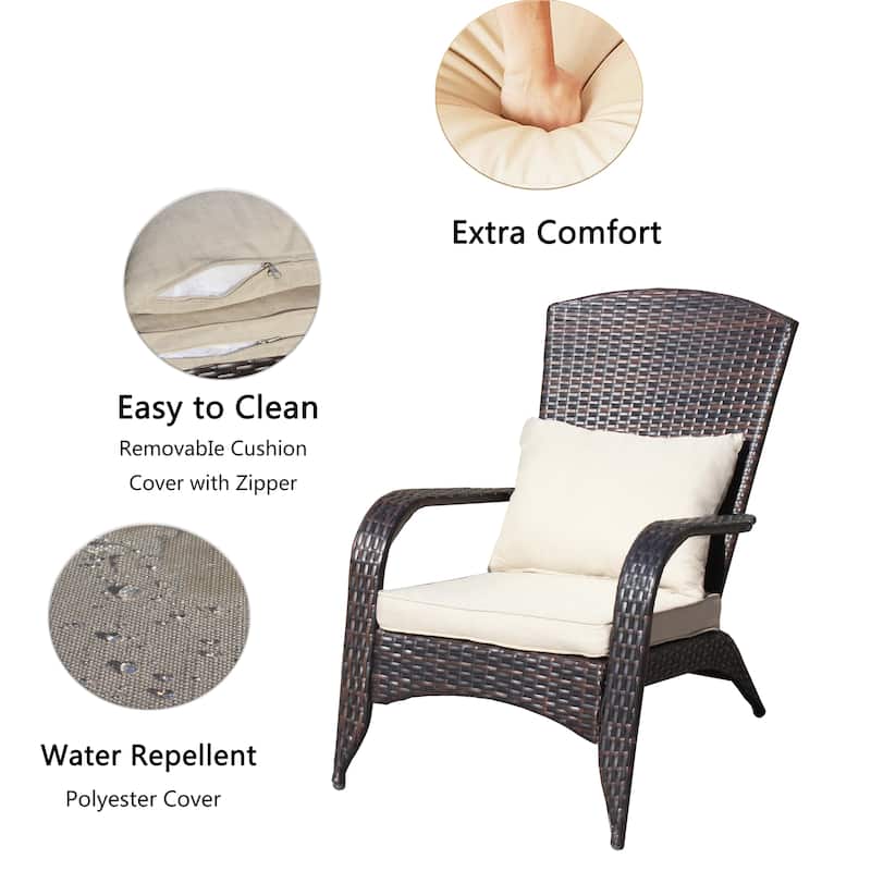 French Country Outdoor Gardens Lounge Chair for Lawn, Balconies Tanning Chair