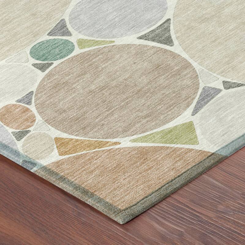 Machine Washable Indoor/ Outdoor Contemporary Rowan Chantille Rug