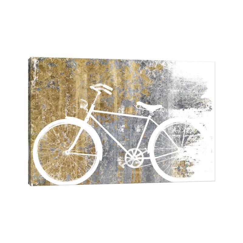 iCanvas "Gilded Bicycle" by Wild Apple Portfolio Canvas Print