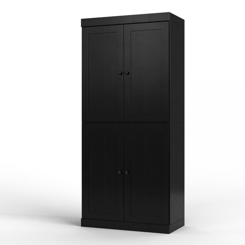 Palace Imports 100% Solid Wood 32" Bathroom Storage Cabinet with Shaker Doors and Adjustable Shelves