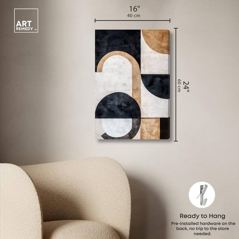 Arching Forms I Canvas by Art Remedy, Gallery Wrapped