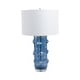 preview thumbnail 17 of 19, Glass Bubble Table Lamp with Crystal Accents and Cylinder Base