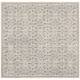 SAFAVIEH Handmade Cambridge Myrtis Moroccan Wool Rug - 9' x 9' Square - Silver/Ivory