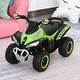 preview thumbnail 8 of 8, Kids Push Ride-On Sliding Car with Music, LED Lights & Wear-Resistant Wheels - Green