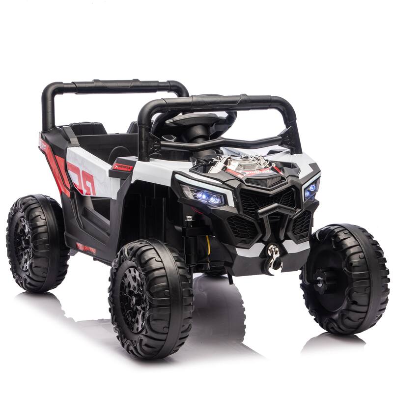 12V Kids Ride On Electric UTV W/2.4G Parents Control, Slow Start & Swing Function, Anti-Slip Wheels
