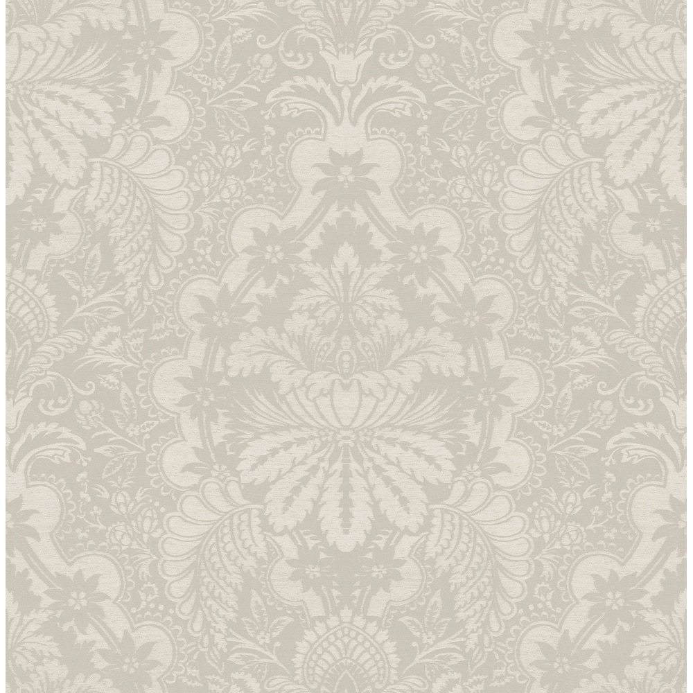 Seabrook Designs Lizzy Floral Damask Unpasted Wallpaper