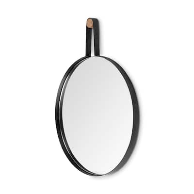 Collie Black Metal Frame With Hanger Trapezoid Mirror