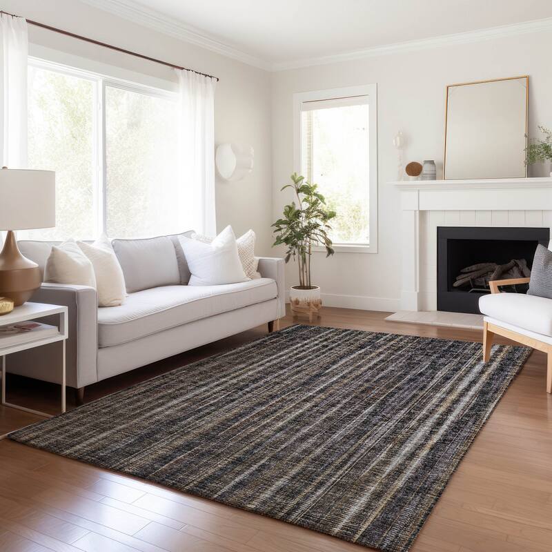 Premium Washable Super Soft Modern Stripes Mayfield Rug